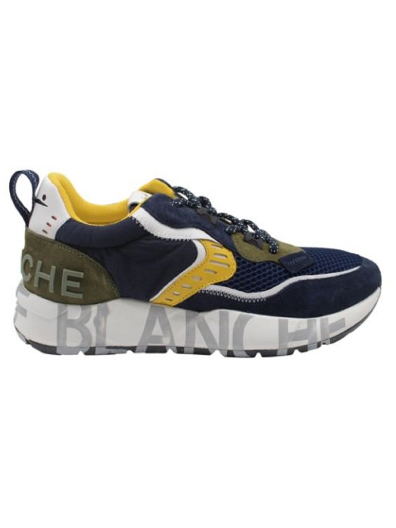 Voile Blanche Navy Laced-up Shoes In Multicolor