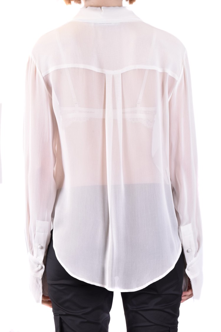 Philosophy Di Lorenzo Serafini Raw-edge Long-sleeve Shirt In Purple