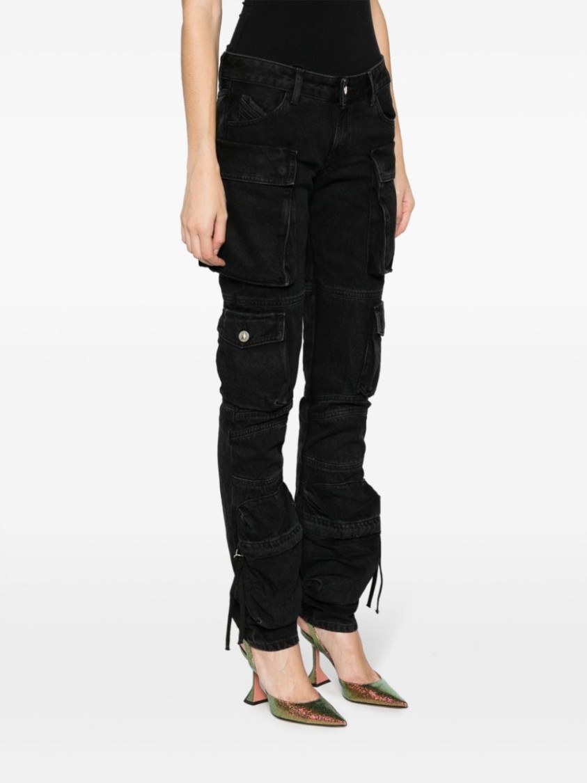 Shop Attico The  Black Denim Jeans