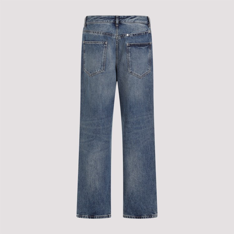 Shop Givenchy Indigo Blue Cotton Round Regular Fit 5 Pockets Denim Jeans