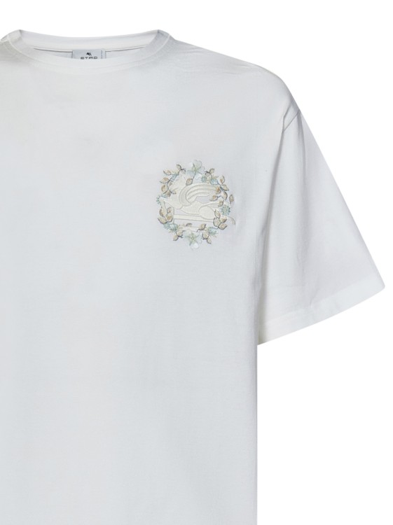 Shop Etro White Cotton Jersey T-shirt