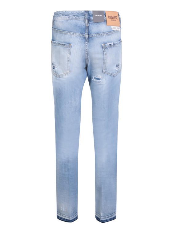 Dsquared2 Light Blue Ripped Jeans In Blue