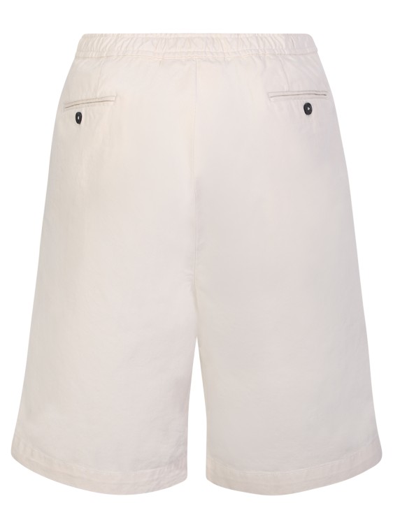 Shop Officine Generale Light Beige Cotton Shorts In Neutrals
