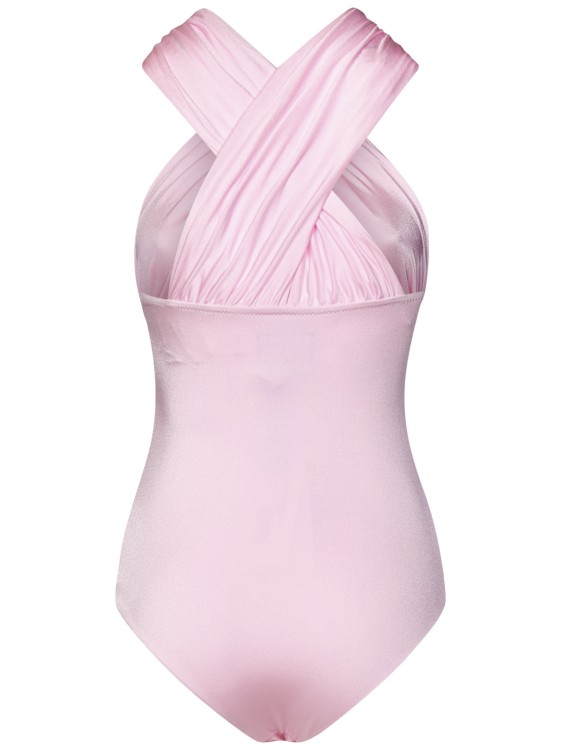 Shop Giambattista Valli Pink Lycra One-piece Swimsuit