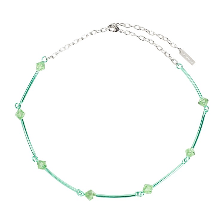 Shop Hugo Kreit Spark Chain Mint Brass Necklace In Not Applicable