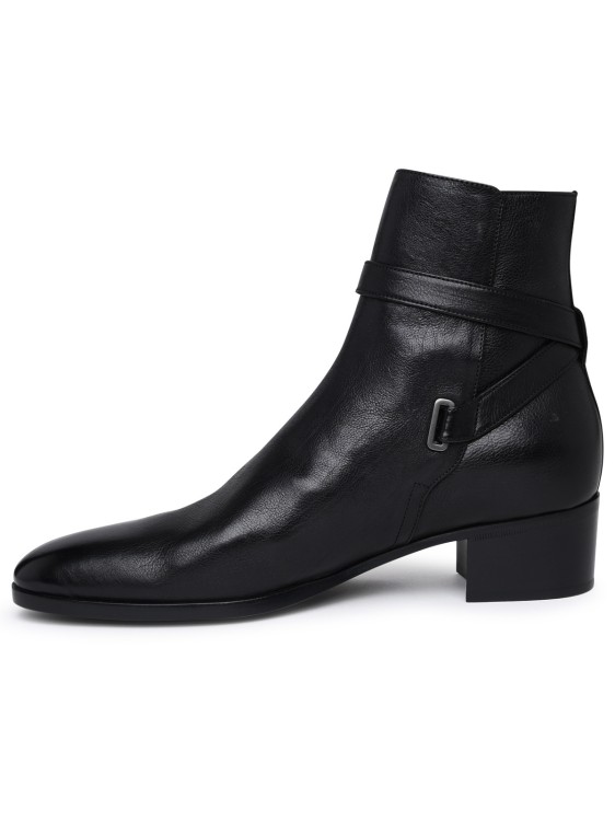 Shop Saint Laurent Dorian Ankle Boot In Black