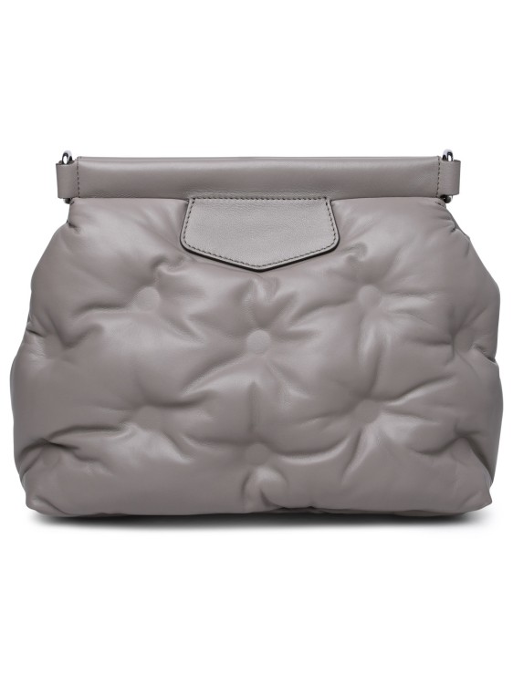 Shop Maison Margiela Glam Slam' Taupe Nappa Leather Crossbody Bag In Grey