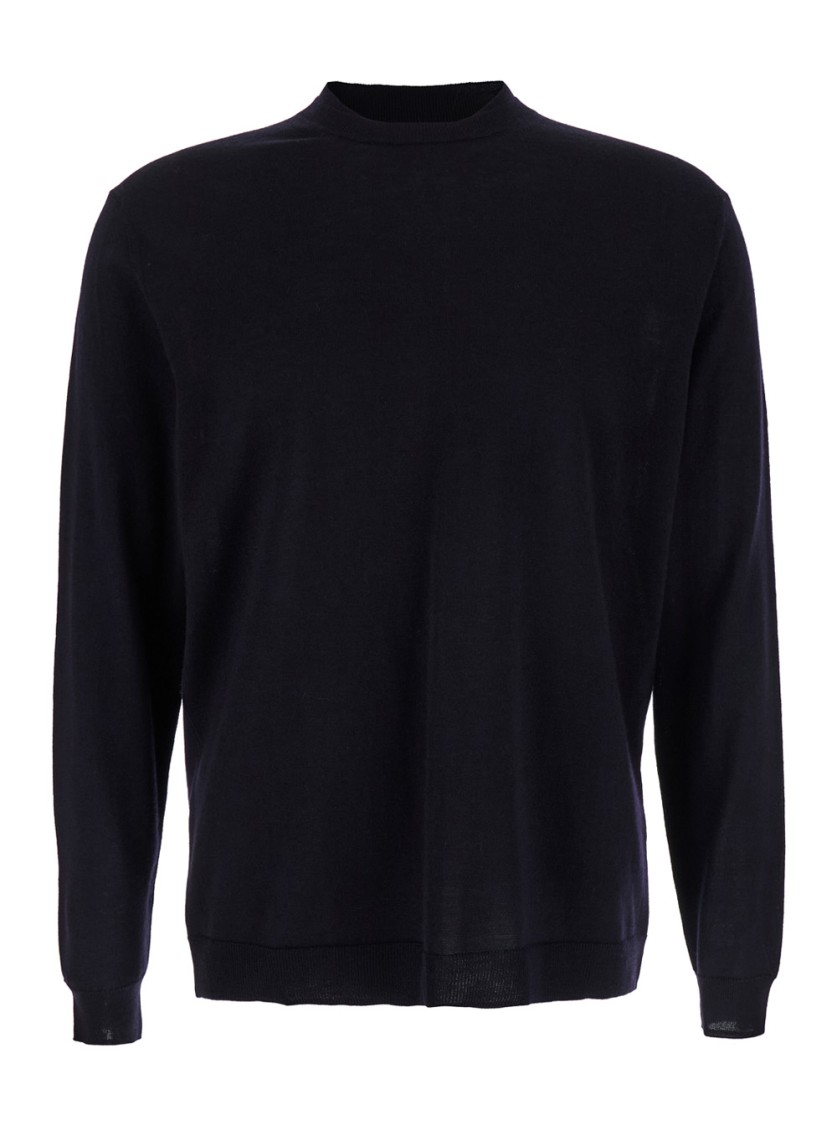 Shop Low Brand Double Crewneck Jumper In Black