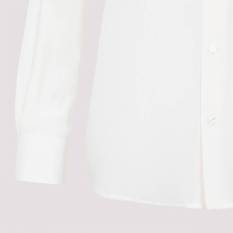 Nili Lotan Jeanette Long-sleeved Shirt In Silk In White