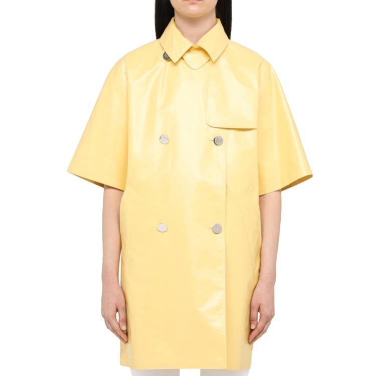 Shop Max Mara Tondo Rain Coat In Gold