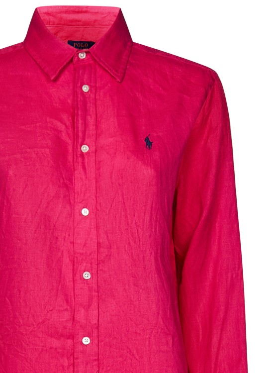 Shop Polo Ralph Lauren Fuchsia Relaxed-fit Shirt In Pink