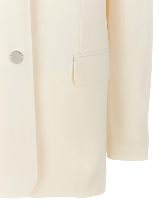 Theory Notched-lapel Single-breasted Blazer In Neutrals