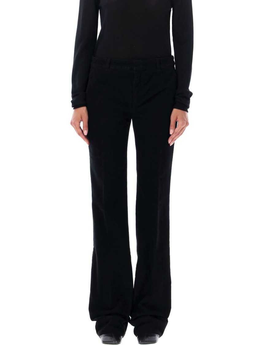 Saint Laurent Low Waist Bootcut In Black