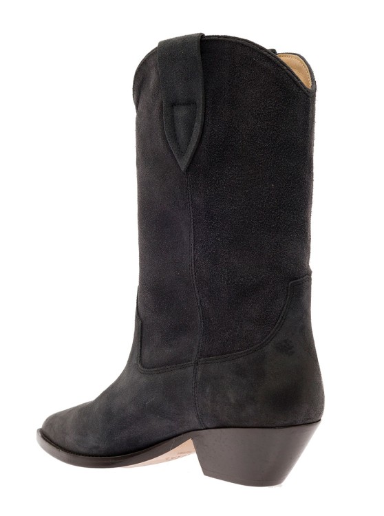 Shop Isabel Marant Duerto' Black Western Style Boots In Suede