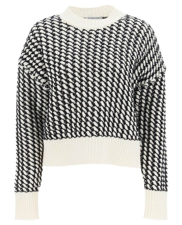 Shop Bottega Veneta Wool Sweater In Grey