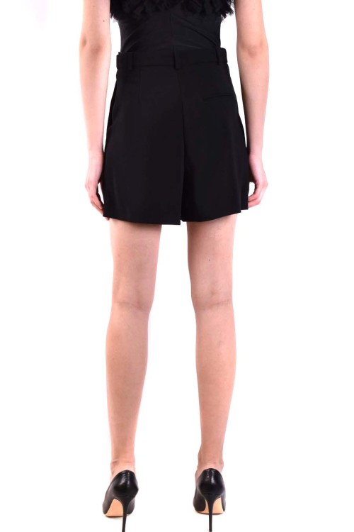 Shop Pinko Black Pleated Shorts