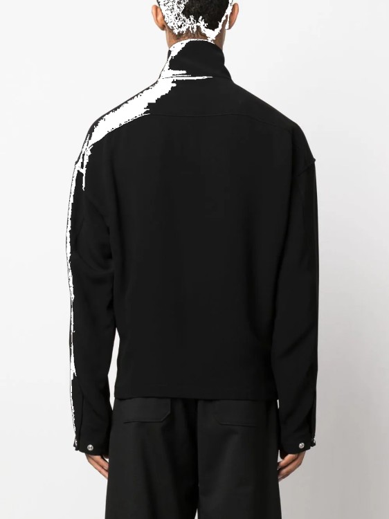 Shop Alexander Mcqueen Black High-neck Jacket