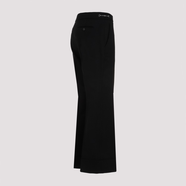 Gucci Chic Black Viscose Blend Pants For Women In Black