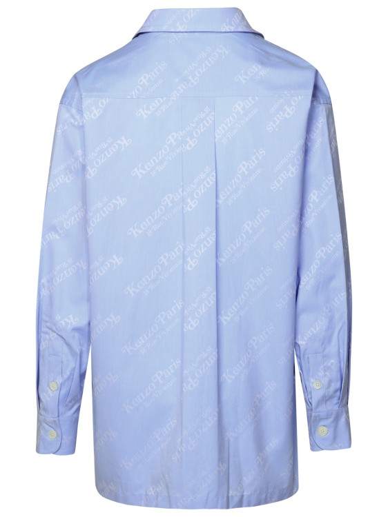 Shop Kenzo Verdy' Shirt In Blue Cotton