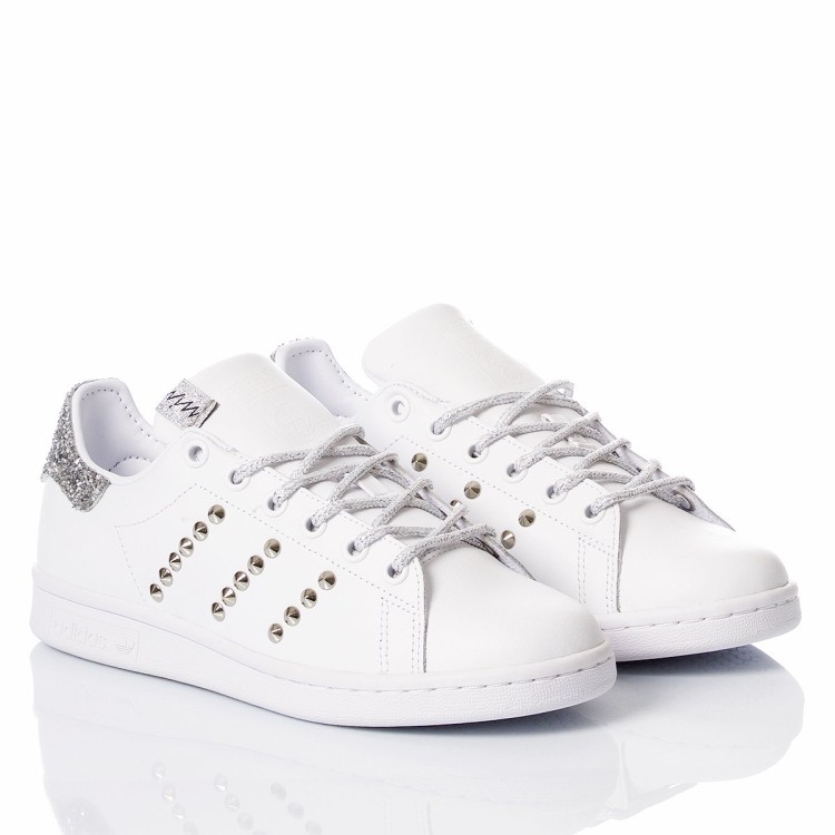 Shop Adidas Originals Stan Smith Silver, White