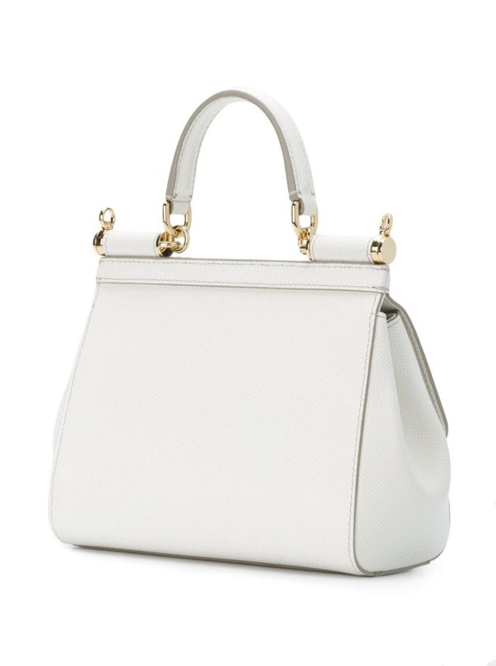 Shop Dolce & Gabbana Sicily' White Handbag In Leather