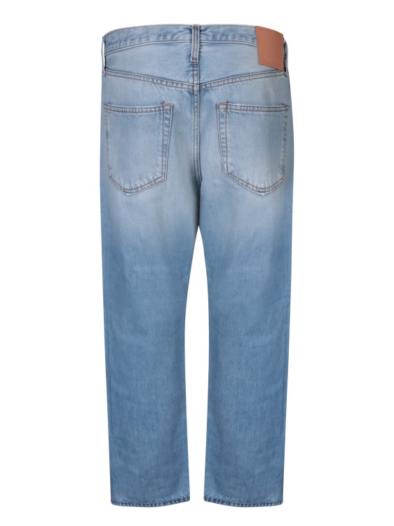 Shop Acne Studios Straight Fit Cotton Jeans In Blue