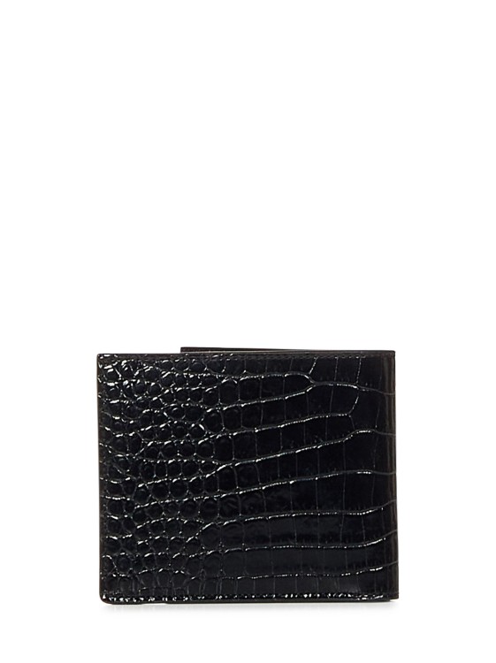 Shop Tom Ford Black Crocodile-print Wallet