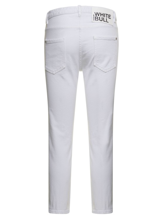 Shop Dsquared2 Cool Girl' White Skinny Jeans In Stretch Cotton Denim