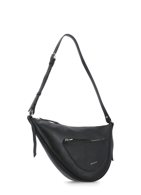 Shop Coccinelle Snuggie Shoulder Bag In Black