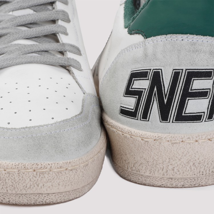 Golden Goose Off-white Calf Leather Sneakers With Signature Star Patch In White