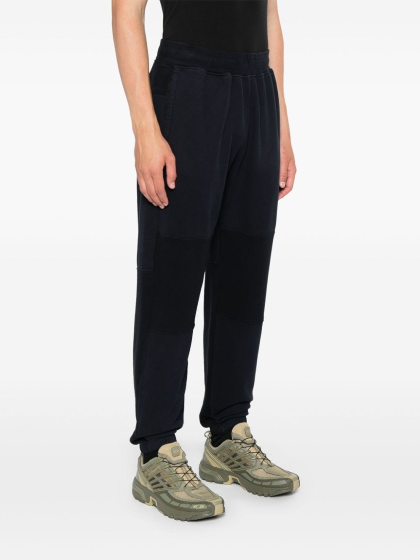 Stone Island Cotton Sweatpants In Black