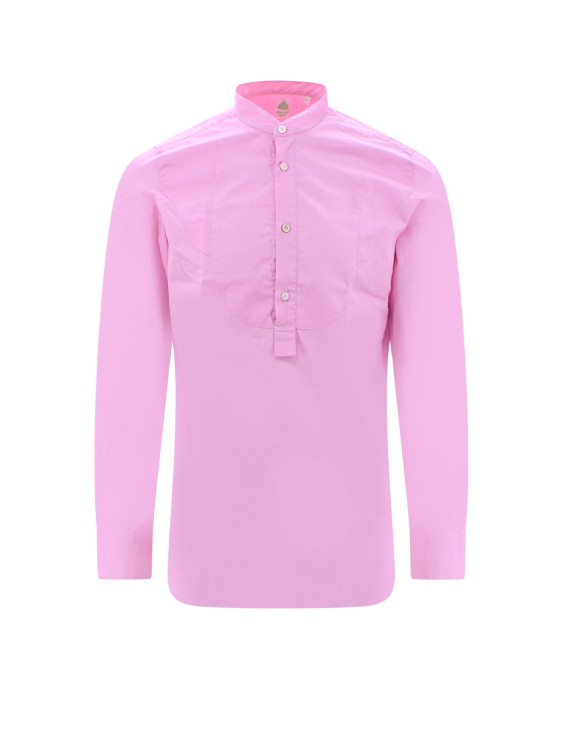 Shop Finamore Cotton Shirt In Purple