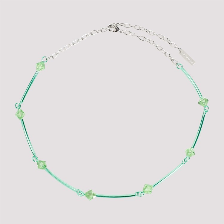 Hugo Kreit Spark Chain Necklace In Green