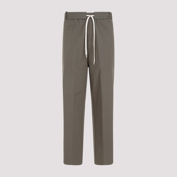 Craig Green Logo-embroidered Drawstring Straight-leg Pants In Green