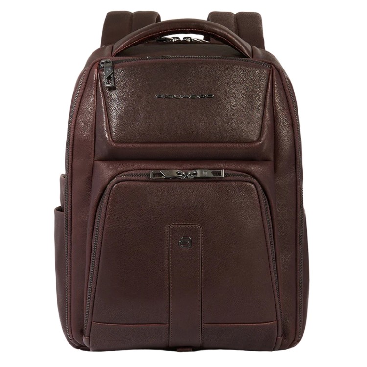 Piquadro 12.9" Laptop And Ipad Pro Backpack In Brown