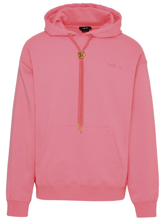 Shop Versace Pink Cotton Sweatshirt