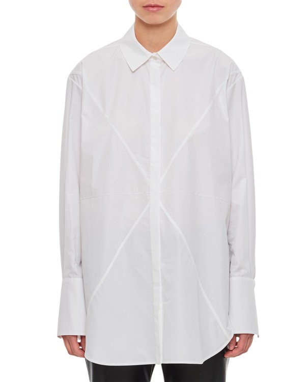 Shop Loewe Cotton Puzzle Fold Shirt In White