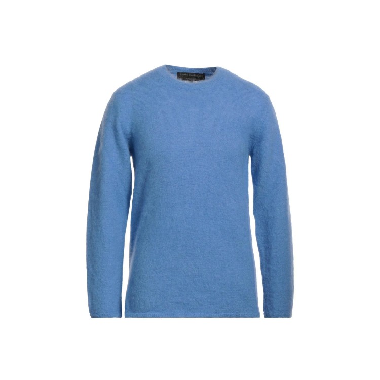 Shop Comme Des Garçons Mohair Blend Sweater In Blue