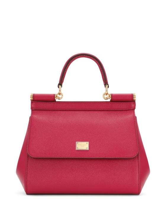 Dolce & Gabbana Sicily Leather Crossbody Bag In Red