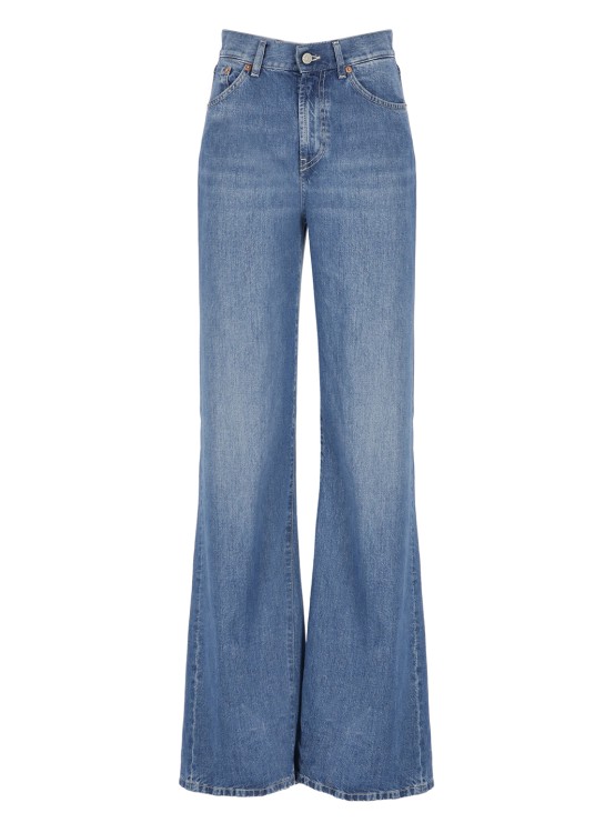 Shop Dondup Amber Trousers In Blue