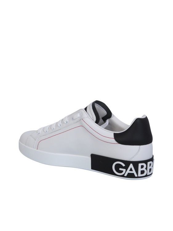 Shop Dolce & Gabbana Portofino White/black Sneakers