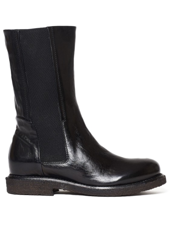 Hundred 100 Black Leather Ankle Boots