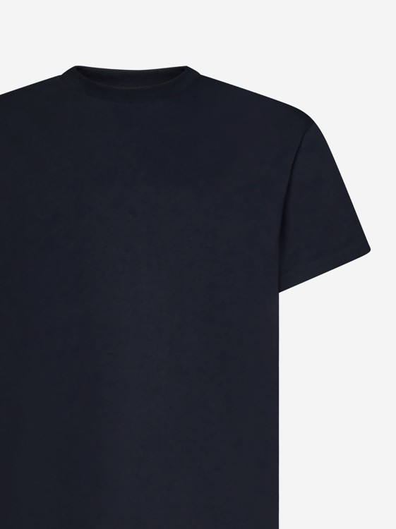Shop Jil Sander Dark Blue Organic Cotton T-shirt In Black