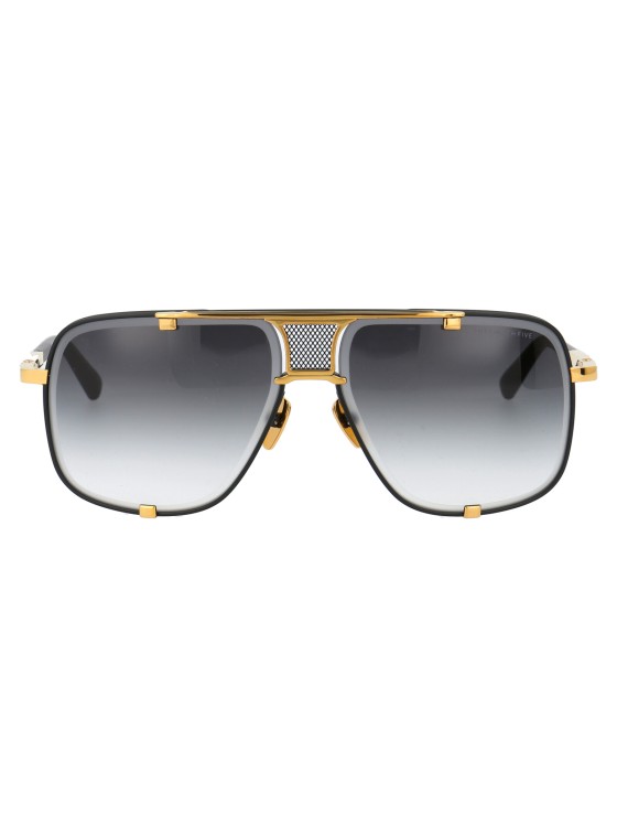 Dita Mach-five Drx-2087-a-blk-gld-64 Navigator Sunglasses In Gold