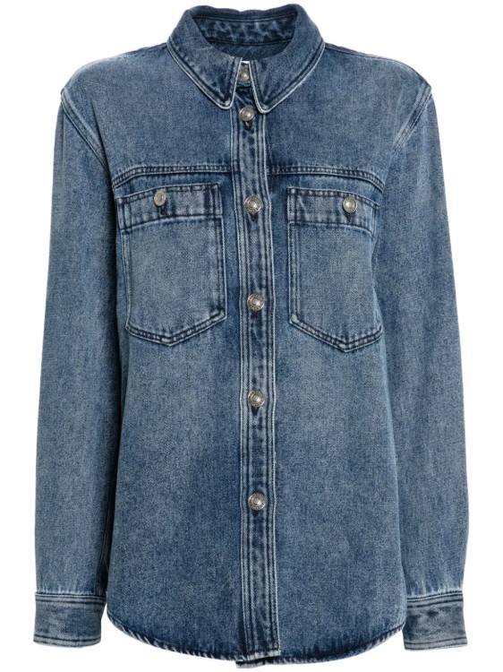 Isabel Marant Talbot Jacket Light Blue In Blue