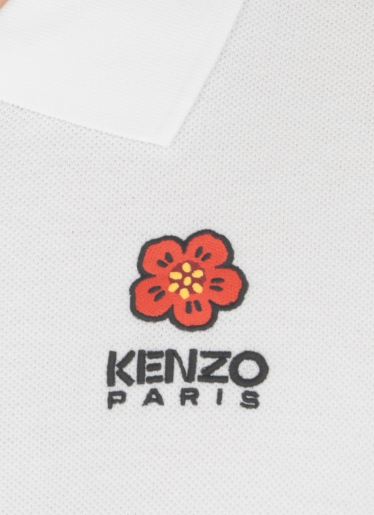 Shop Kenzo Boke Flower Polo Shirt In White