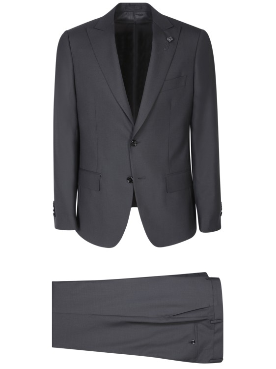 Lardini Wool Suit In Grey