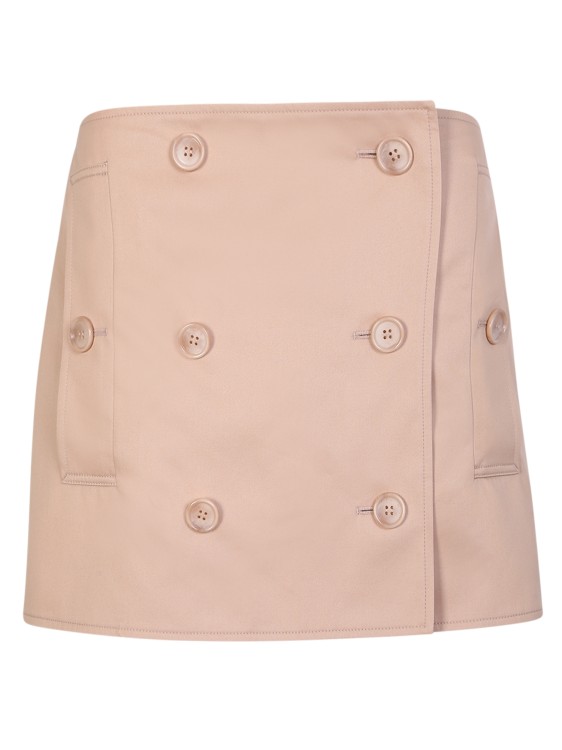 Shop Burberry Beige Trench Miniskirt In Neutrals