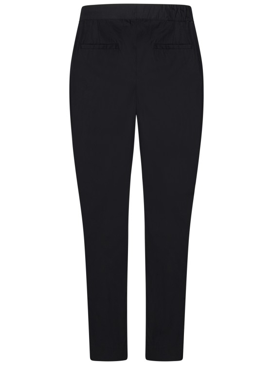 Shop Low Brand Black Fly Cotton Relaxed-fit Trousers