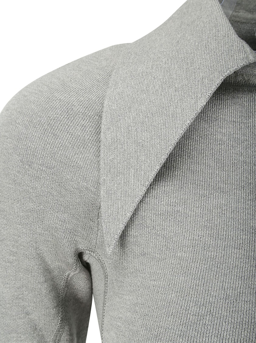 16arlington Pointed Collar Top In Grey